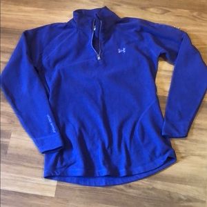 EUC Purple Under Armour 1/4 zip fleece